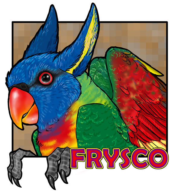 Frysco badge (rosequoll)