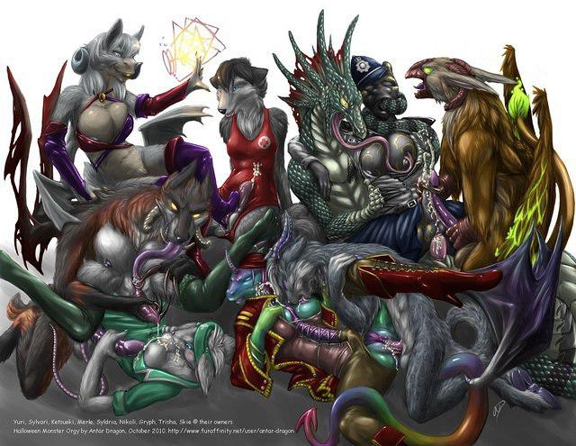 Nikoli monsterified orgy (antar-dragon)