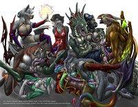 Nikoli monsterified orgy (antar-dragon)